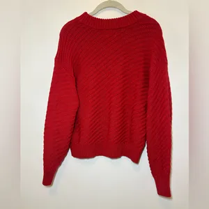 Universal Threads Vibrant Red Women's Medium  Cowl Sweater thumbnail 7