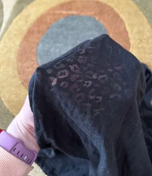 Victoria’s Secret Black Leopard Burnout Material Thin Racerback Tank Top Size XS thumbnail 6