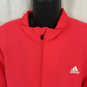 Adidas Club Track Jacket XL Pink White Full Zip NWT thumbnail 5