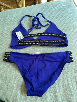 NWOT L*Space bikini set southwestern royal blue thumbnail 4