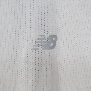 New Balance Womens Athletics Tee WT41253 Light Grey Mesh Training Shirt Size M thumbnail 4