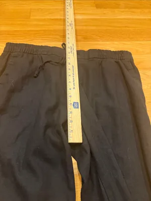 Old Navy black linen blend pants size large . thumbnail 5