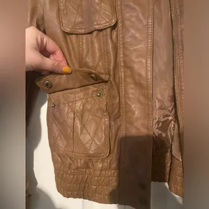Brown Leather Jacket thumbnail 3