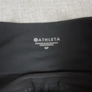 Athleta Leggings Womens Small Petite Black Ankle Side Stripe Stretch Yoga Gym thumbnail 2