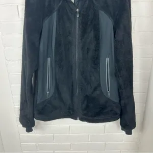 Columbia Black Zip Up Interchangeable Fuzzy Faux Fur Jacket Size M thumbnail 6