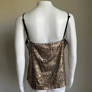 L’AGENCE Metallic Snakeskin Print Camisole Tank Top Size S NWT thumbnail 4