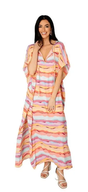 NWT BuddyLove Southwestern Maxi Dress Small thumbnail 1
