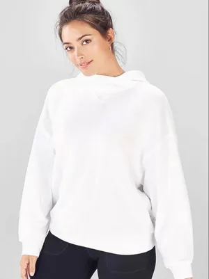 Fabletics Year Round white hoodie women's XL thumbnail 1