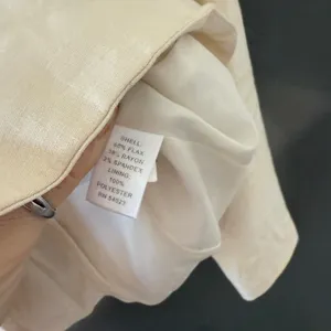 Banana Republic Womens Cream Flax Blend 2 Button Blazer Jacket Size 4 Lagen‎ thumbnail 3