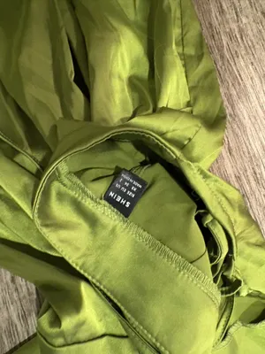 Shein green silk jumpsuit  thumbnail 4