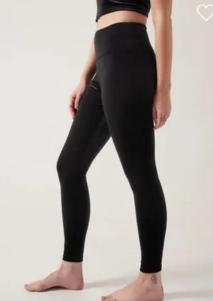 Athleta Elation Velvet Tight in Black #467925 W1679 Sz L thumbnail 1