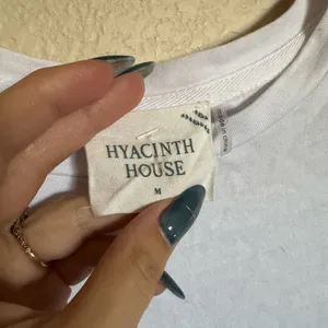 Tuckernuck‎ HYACINTH HOUSE Floral Sleeve White Shelby Tee Sz Medium thumbnail 5