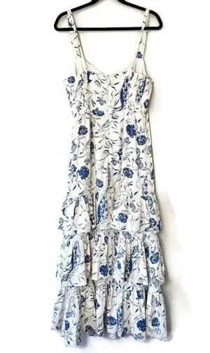 Abercrombie Drama Ruffle Tiered Maxi Dress Size Large Petite thumbnail 5