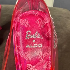 Barbie x ALDO Barbiestessy Collection Pink Translucent Pointed Toe Pumps 7 NEW thumbnail 13