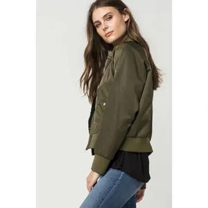 Free People Olive Midnight Bomber Jacket Size S thumbnail 5