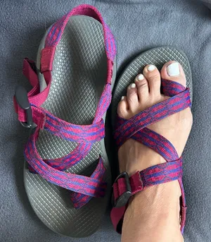Chaco Women's Pink and Blue Sandals thumbnail 1