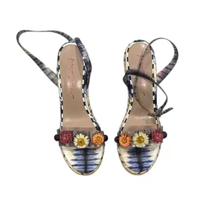 Betsey Johnson Floral Ankle Strap Wedge Shoes thumbnail 3