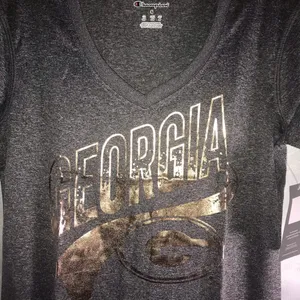 Champion NCAA Georgia Bulldogs Jersey TSHIRT small gray & gold thumbnail 2