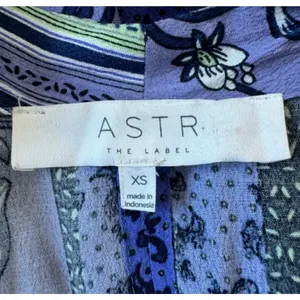 ASTR the Label Dress sz XS Purple Midi Floral Hi Lo Wrap Fairy Sleeveless thumbnail 6