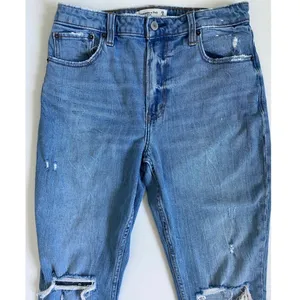 Abercrombie &‎ Fitch Curve Love High Rise Skinny Distressed Jeans Blue 29/8S thumbnail 2