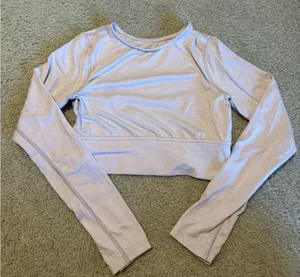 Pink isla movement open back long sleeve crop‎ thumbnail 1