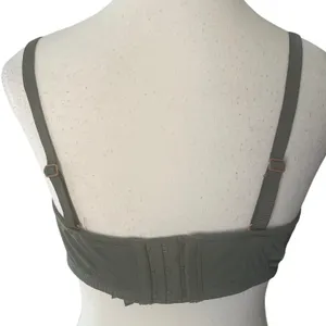 Aerie Olive‎ Green Floral Lace Bandeau Bralette Adjustable Straps Large thumbnail 4