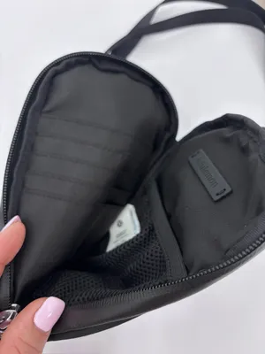 lululemon athletica Black Mesh Front Crossbody Bag thumbnail 5