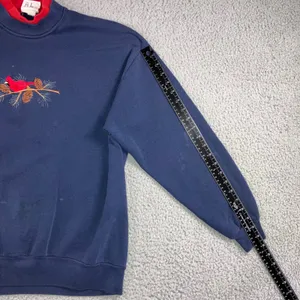 Vintage Cardinal‎ Sweatshirt Women XL 90s Embroidered Mock Neck Grandma Grunge thumbnail 15