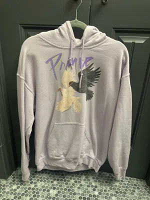 PRINCE Doves Cry Hoodie Sweatshirt Size M thumbnail 1