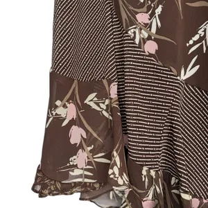 Vintage Y2K 90s‎ Midi Skirt Size 12 Floral Flare Witchy Fairy Grunge Whimsigoth thumbnail 5