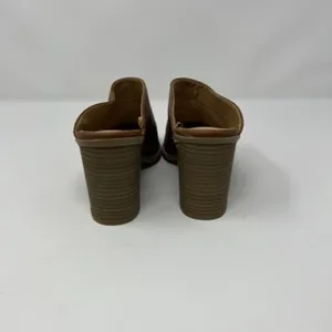 Express Womens heeled‎ Mules Brown Sz 6 thumbnail 5