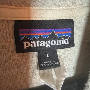 Patagonia Hoodie Womens Large Navy Beige Shearling Hoody Pile Fleece Full Zip thumbnail 4