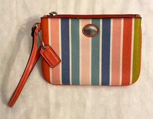Coach Peyton Multistripe Medium Wristlet | Sweet and Saucy thumbnail 1