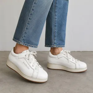 Acne Studios White Leather Platform Sneakers Women EU 37 US 7 Designer Shoes thumbnail 1