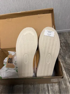Sanuk Women's Tan Canvas Shearling-Lined Mules Size 6 thumbnail 13