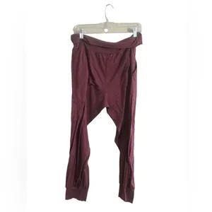 Maternity Maroon Joggers Size XXL Red thumbnail 2