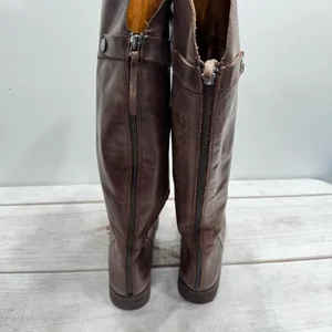 Franco Sarto Riding Boot Cosmina Brown Leather Tall Equestrian Heritage Prep thumbnail 5
