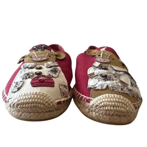 Tory‎ Burch Ozzie Ox Espadrilles Lunar New Year Red Size 9 Rare thumbnail 3