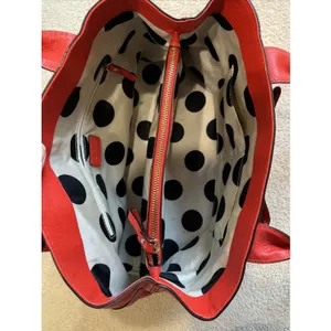 Kate Spade Elena‎ Villabella Orange Red Shoulder Bag Leather Handbag Bow Satchel thumbnail 13