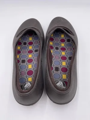 Crocs Crocband Winter Flats Mary Jane Shoes Women's Size 9 Brown Lined Y2K thumbnail 7