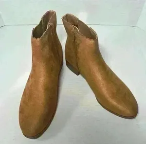NWB CHARTER CLUB Womens Brown Goring Scalloped Daxi Round Toe Block Heel Sz 7 thumbnail 1