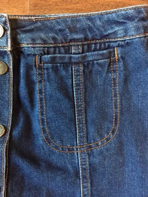 Topshop Moto Button Down Denim Skirt, Size 30W thumbnail 7