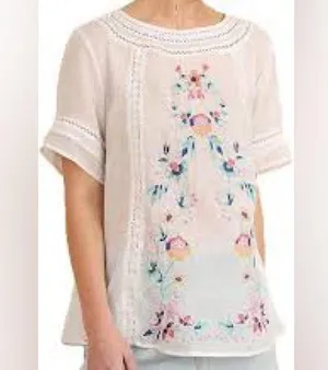 Floral Embroidered Blouse by Umgee thumbnail 2