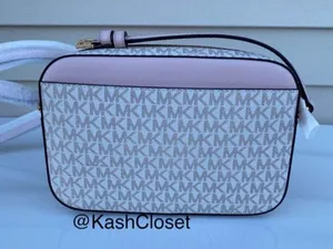 Michael Kors Powder Blush Jet Set Large Chain Crossbody Purse thumbnail 6