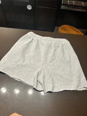 H&M Light Heather Gray Athletic Drawstring Shorts thumbnail 5