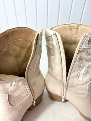 Altar'd State Cream Fringe Western‎ Ankle Boots Size 7 thumbnail 9