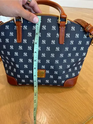 Dooney and Bourke MLB New York Yankees domed zip satchel thumbnail 10