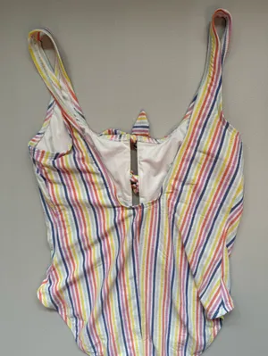 kate spade Multicolor Striped Tie-Front‎ One-Piece Size M/L thumbnail 6