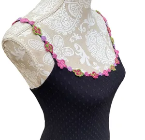 Whimsigoth Betsey Johnson Y2K Swiss Dot Slip Dress Pink Flowers NWT M thumbnail 6