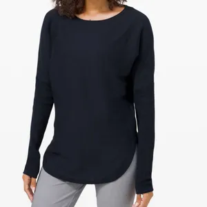 Lululemon Take it All In Sweater in True Navy Women’s Size 10 thumbnail 2